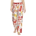 thumbnail image 1 of Bixox Women's Firefighter Icons Patterned Pajama Pants Loungewear, 1 of 5
