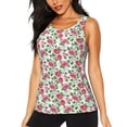 thumbnail image 1 of Bixox Women's Flower Printed Sleeveless Fitness Workout Running Quick-Dry Tank Top, 1 of 7