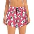thumbnail image 1 of Bixox Women's French Bulldog pattern 2 in 1 Running Shorts - Lightweight Athletic Workout Gym Yoga Shorts Liner with Pockets -, 1 of 7