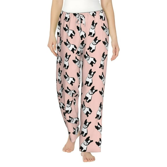 Bixox Women's French Bulldog1 Patterned Pajama Pants Loungewear