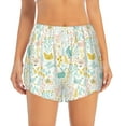 thumbnail image 1 of Bixox Women's Funny Chicken pattern 2 in 1 Running Shorts - Lightweight Athletic Workout Gym Yoga Shorts Liner with Pockets - X-Large, 1 of 7