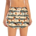 thumbnail image 1 of Bixox Women's Funny Chicken pattern 2 in 1 Running Shorts - Lightweight Athletic Workout Gym Yoga Shorts Liner with Pockets - XX-Large, 1 of 7