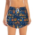 thumbnail image 1 of Bixox Women's Funny Steam Train pattern 2 in 1 Running Shorts - Lightweight Athletic Workout Gym Yoga Shorts Liner with Pockets - XX-Large, 1 of 7