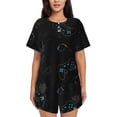 thumbnail image 1 of Bixox Women's Game Time Printed Pajama Set 2 Piece Lounge Set Top and Shorts Soft Pajamas, Shorts with Pockets, 1 of 7
