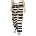 thumbnail image 1 of Bixox Women's Gold Flamingo Patterned Pajama Pants Loungewear, 1 of 5
