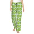 thumbnail image 1 of Bixox Women's Green Lemon Slices Patterned Pajama Pants Loungewear, 1 of 5