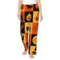 thumbnail image 1 of Bixox Women's Halloween Banner Symbols Patterned Pajama Pants Loungewear, 1 of 5