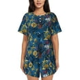 thumbnail image 1 of Bixox Women's Halloween Elements Printed Pajama Set 2 Piece Lounge Set Top and Shorts Soft Pajamas, Shorts with Pockets, 1 of 7