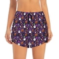 thumbnail image 1 of Bixox Women's Halloween Sweet Candy pattern 2 in 1 Running Shorts - Lightweight Athletic Workout Gym Yoga Shorts Liner with Pockets - XX-Large, 1 of 7
