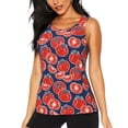 thumbnail image 1 of Bixox Women's Hand Drawn Tomatoes Printed Sleeveless Fitness Workout Running Quick-Dry Tank Top, 1 of 7