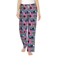 thumbnail image 1 of Bixox Women's Hawaii Palms Patterned Pajama Pants Loungewear, 1 of 5