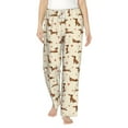 thumbnail image 1 of Bixox Women's Heart Dachshund Patterned Pajama Pants Loungewear, 1 of 5