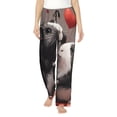 thumbnail image 1 of Bixox Women's Heart Guinea Pig Couple Patterned Pajama Pants Loungewear, 1 of 5