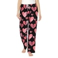 thumbnail image 1 of Bixox Women's Hearts Patterned Pajama Pants Loungewear, 1 of 5