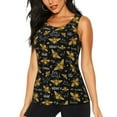 thumbnail image 1 of Bixox Women's Hohey Bee Golden Embroidery Printed Sleeveless Fitness Workout Running Quick-Dry Tank Top, 1 of 7
