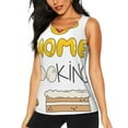 thumbnail image 1 of Bixox Women's Home Cooking Printed Sleeveless Fitness Workout Running Quick-Dry Tank Top, 1 of 7