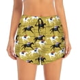 thumbnail image 1 of Bixox Women's Horsemen In Horseraces pattern 2 in 1 Running Shorts - Lightweight Athletic Workout Gym Yoga Shorts Liner with Pockets - Small, 1 of 5