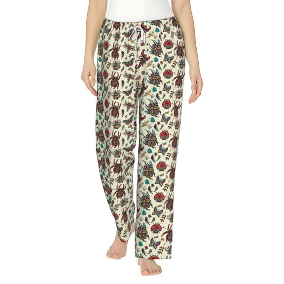 Bixox Women's Insects A Patterned Pajama Pants Loungewear