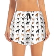 thumbnail image 1 of Bixox Women's Labrador Retriever Dog pattern 2 in 1 Running Shorts - Lightweight Athletic Workout Gym Yoga Shorts Liner with Pockets - Small, 1 of 7