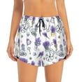 thumbnail image 1 of Bixox Women's Lavender Bicycle pattern 2 in 1 Running Shorts - Lightweight Athletic Workout Gym Yoga Shorts Liner with Pockets - XX-Large, 1 of 7