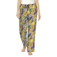 thumbnail image 1 of Bixox Women's Lavender Flowers Patterned Pajama Pants Loungewear, 1 of 1