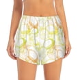 thumbnail image 1 of Bixox Women's Lemon Potatoes pattern 2 in 1 Running Shorts - Lightweight Athletic Workout Gym Yoga Shorts Liner with Pockets - Small, 1 of 7