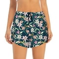 thumbnail image 1 of Bixox Women's Lilies Flowers pattern 2 in 1 Running Shorts - Lightweight Athletic Workout Gym Yoga Shorts Liner with Pockets - X-Large, 1 of 7
