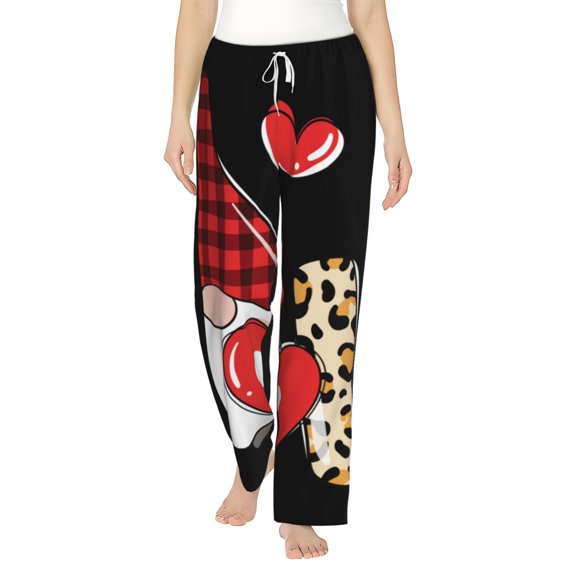 Bixox Women's Love Gnomes Patterned Pajama Pants Loungewear