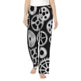 thumbnail image 1 of Bixox Women's Metallic Gears Patterned Pajama Pants Loungewear, 1 of 1
