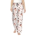thumbnail image 1 of Bixox Women's Milk Tea Patterned Pajama Pants Loungewear, 1 of 5