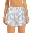 thumbnail image 1 of Bixox Women's Orchids Flowers pattern 2 in 1 Running Shorts - Lightweight Athletic Workout Gym Yoga Shorts Liner with Pockets - Small, 1 of 7