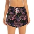 thumbnail image 1 of Bixox Women's Orchids Flowers pattern 2 in 1 Running Shorts - Lightweight Athletic Workout Gym Yoga Shorts Liner with Pockets - XX-Large, 1 of 7