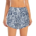 thumbnail image 1 of Bixox Women's Paisley4 pattern 2 in 1 Running Shorts - Lightweight Athletic Workout Gym Yoga Shorts Liner with Pockets - X-Large, 1 of 5