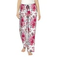 thumbnail image 1 of Bixox Women's Peonies And Roses Patterned Pajama Pants Loungewear, 1 of 1