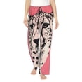 thumbnail image 1 of Bixox Women's Pink Cheetah Art Patterned Pajama Pants Loungewear, 1 of 5