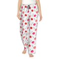 thumbnail image 1 of Bixox Women's Red Lips 1 Patterned Pajama Pants Loungewear, 1 of 5