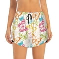 thumbnail image 1 of Bixox Women's Retro Colorful Butterfly pattern 2 in 1 Running Shorts - Lightweight Athletic Workout Gym Yoga Shorts Liner with Pockets - XX-Large, 1 of 7