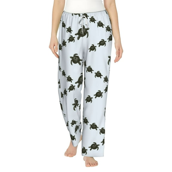 Bixox Women's Sea Turtle Patterned Pajama Pants Loungewear