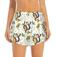 thumbnail image 1 of Bixox Women's Snake And Moon pattern 2 in 1 Running Shorts - Lightweight Athletic Workout Gym Yoga Shorts Liner with Pockets - Medium, 1 of 7