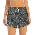 thumbnail image 1 of Bixox Women's Snake pattern 2 in 1 Running Shorts - Lightweight Athletic Workout Gym Yoga Shorts Liner with Pockets - Medium, 1 of 7