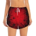 thumbnail image 1 of Bixox Women's Spiders On The Web And Space pattern 2 in 1 Running Shorts - Lightweight Athletic Workout Gym Yoga Shorts Liner with Pockets - Small, 1 of 5