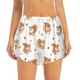 thumbnail image 1 of Bixox Women's Squirrel Giving A Gift pattern 2 in 1 Running Shorts - Lightweight Athletic Workout Gym Yoga Shorts Liner with Pockets - XX-Large, 1 of 7