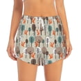 thumbnail image 1 of Bixox Women's Squirrels and Trees pattern 2 in 1 Running Shorts - Lightweight Athletic Workout Gym Yoga Shorts Liner with Pockets - XX-Large, 1 of 7