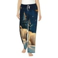 thumbnail image 1 of Bixox Women's Starry Sky Sleep White Bear Patterned Pajama Pants Loungewear, 1 of 5