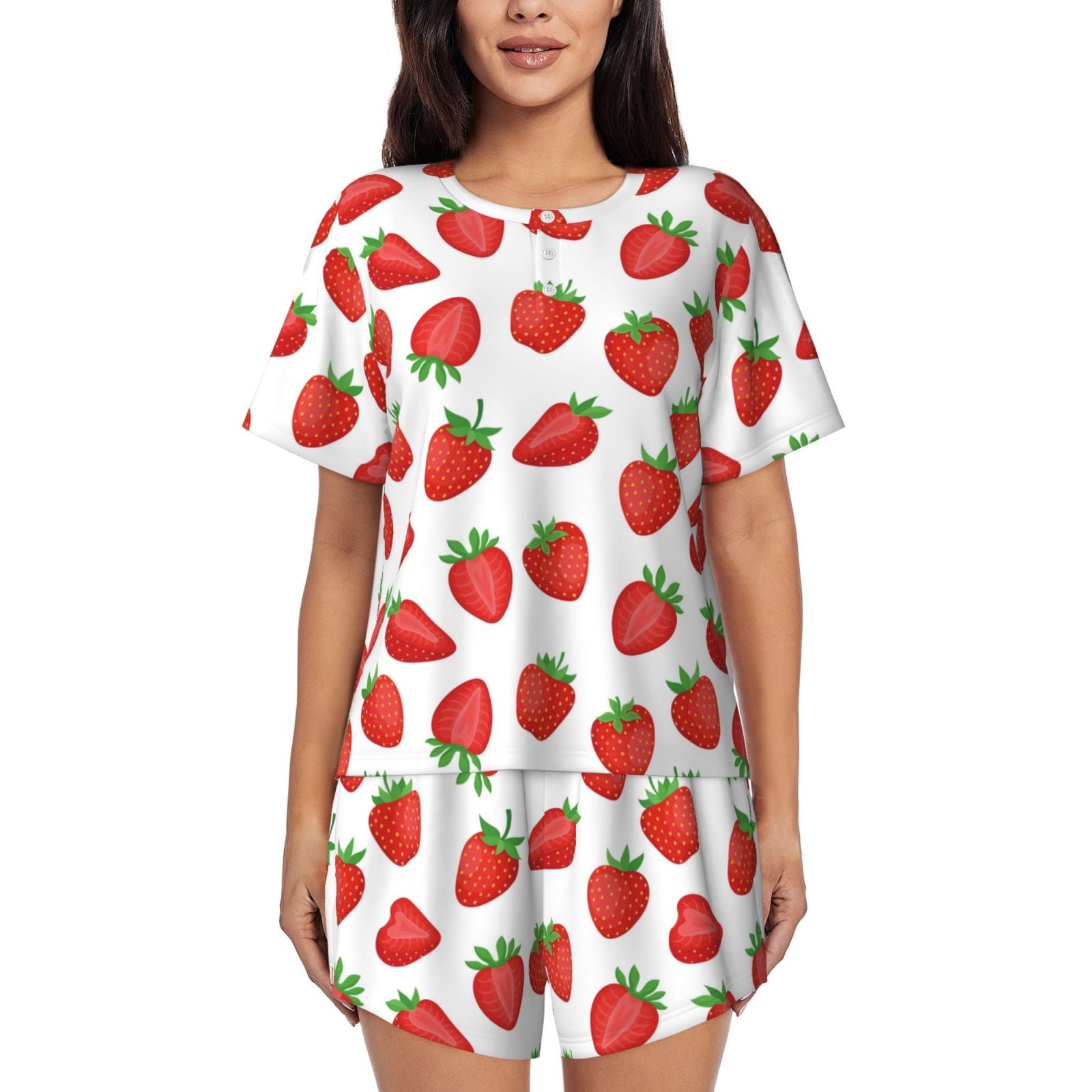 Strawberry Short Set by Itsy Bitsy