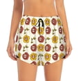 thumbnail image 1 of Bixox Women's Sunflowers And Skull pattern 2 in 1 Running Shorts - Lightweight Athletic Workout Gym Yoga Shorts Liner with Pockets -, 1 of 7