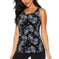 thumbnail image 1 of Bixox Women's Sunflowers Printed Sleeveless Fitness Workout Running Quick-Dry Tank Top, 1 of 7