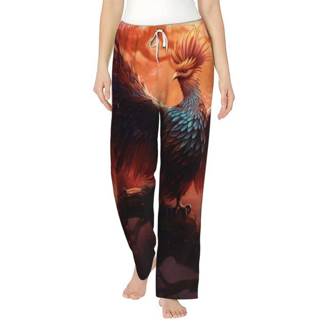 Bixox Women's Sunset Blossoms Phoenix Perch Patterned Pajama Pants