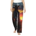 thumbnail image 1 of Bixox Women's Sunset Western Cowgirl Patterned Pajama Pants Loungewear, 1 of 5