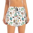thumbnail image 1 of Bixox Women's Travel1 pattern 2 in 1 Running Shorts - Lightweight Athletic Workout Gym Yoga Shorts Liner with Pockets - XX-Large, 1 of 7